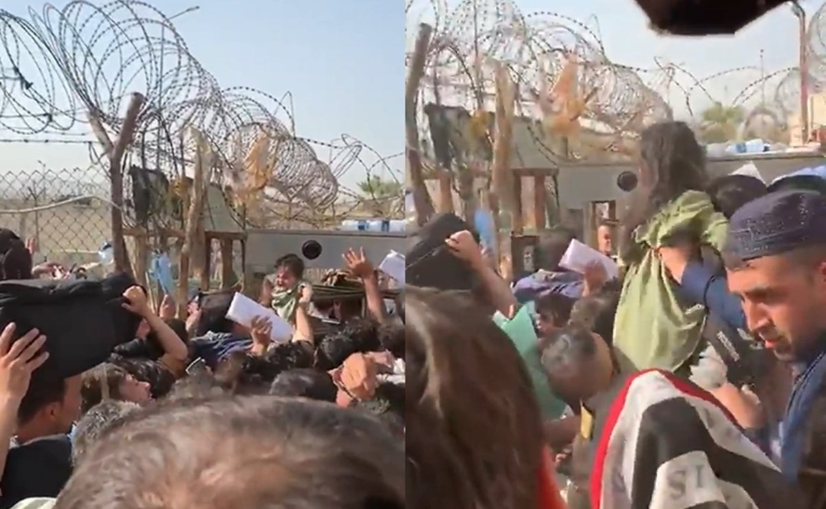 “Salven a mi bebé”: padres afganos entregan a sus hijos para que los saquen del país