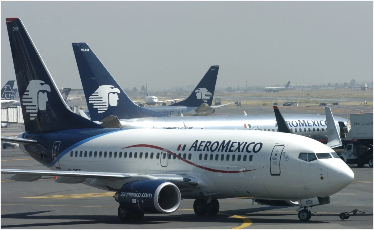 Confirma Aeroméxico que abortó aterrizaje en el AICM; un avión obstruía la pista
