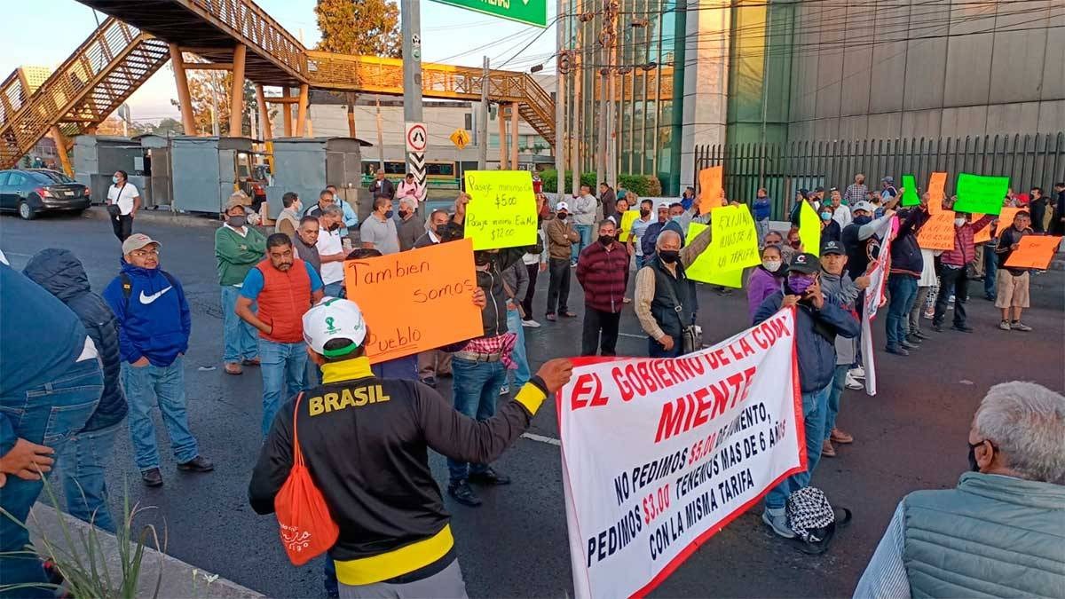 Inician bloqueos de Transportistas en CDMX; ve rutas alternas y zonas afectadas