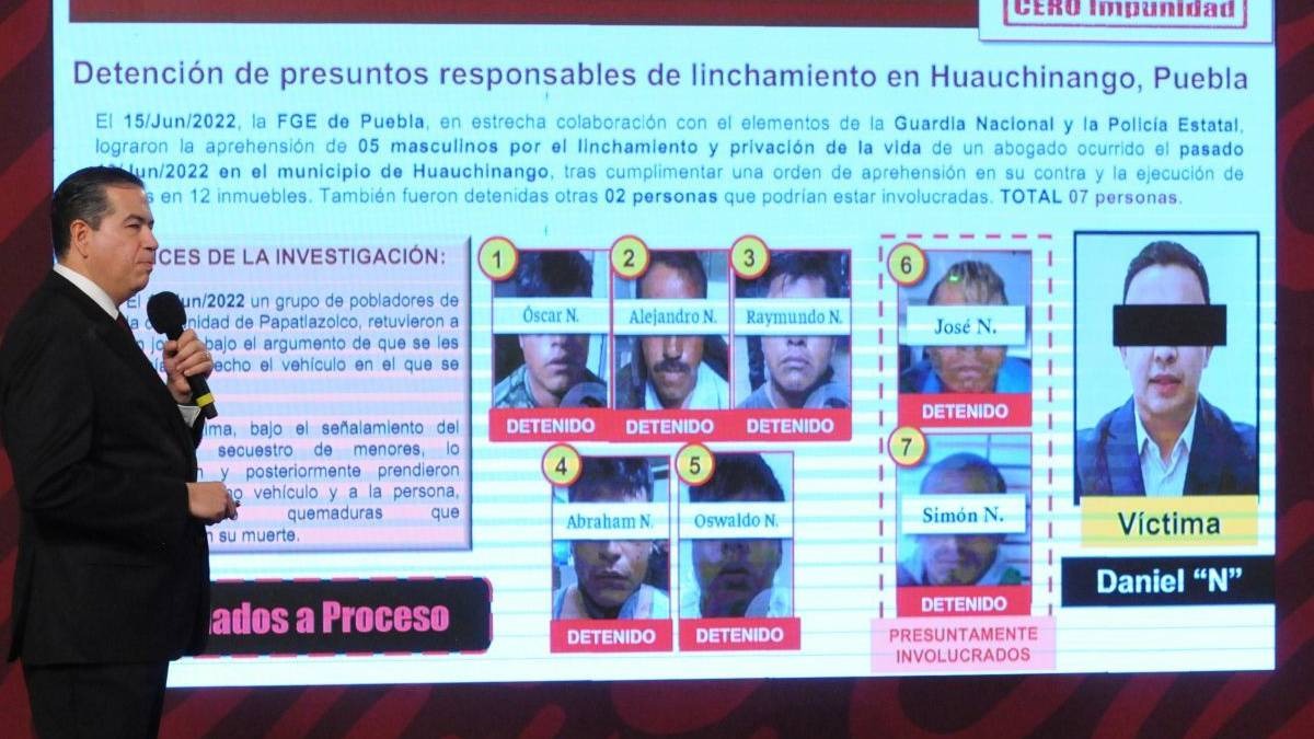 Ya hay 7 detenidos por linchamiento de Daniel Picazo en Puebla