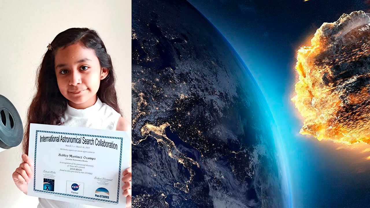 Niña mexicana descubre un asteroide, recibe reconocimiento de la NASA