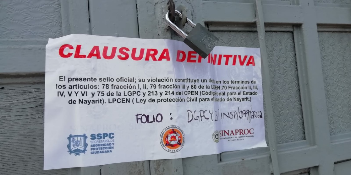 Clausuran nueve bares en Tepic por incumplir normas