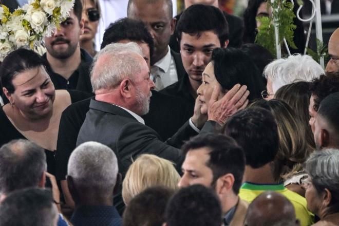 Presidente Lula se despide de Pelé