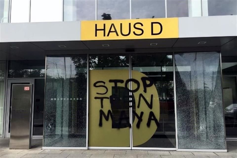 Protestan en Alemania contra Tren Maya