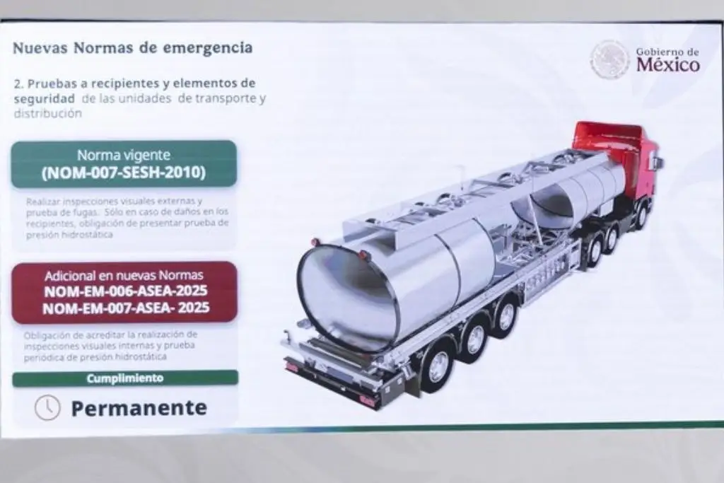 Gobierno de México publica dos nuevas normas para regular transporte de gas tras accidente mortal